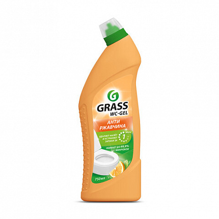 Средство для уборки сантехники и туалета дезинфицирующее 750 мл GRASS DOS-GEL "Сила цитрусов", 125678