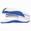 Степлер №10 BRAUBERG "JET PRO", до 12 листов, эргономичный, бело-синий, 228582