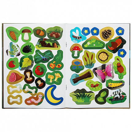 Книжка с наклейками "НАКЛЕЙКИ МАЛЫШАМ", ассорти, 162х215 мм, 16 страниц, УМКА