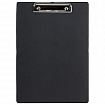 Доска-планшет STAFF с прижимом А4 (228х318 мм), картон/ПВХ, ЧЕРНАЯ, 229554