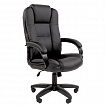 Кресло офисное Chairman CH 600 LT, экокожа, черное, 7158667