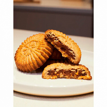 Печенье песочное DR.FINIK "Солнышко" с начинкой из финика и кураги, БЕЗ САХАРА, 700 г