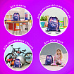 Мешок для обуви BRAUBERG KIDS, с петлей, 42х34 см, "Любознательный кот", 273434