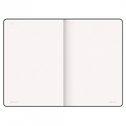 Блокнот-скетчбук А5 (130х210 мм), BRAUBERG ULTRA, балакрон, 80 г/м2, 96 л., без линовки, черный, 113048