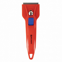 Скребок для любых поверхностей (стеклокерамика, стекло, плитка) BRAUBERG "CLASSIC", фиксатор, 607458