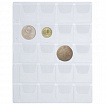 Листы-вкладыши для альбома "OPTIMA" на 20 монет d до 40 мм, КОМПЛЕКТ 10 шт., 200х250 мм, ПВХ, STAFF, 238083