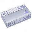 Перчатки смотровые нитриловые 50 пар (100 штук), CONNECT, голубые, размер 9-10, XL (очень большой)
