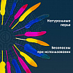 Перья декоративные прямые, 10-15 см, 24 шт., 6 цветов, двухцветные, ассорти, ОСТРОВ СОКРОВИЩ, 661381