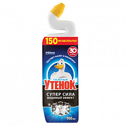 Средство для сантехники/уборки туалета 900 мл, ТУАЛЕТНЫЙ УТЕНОК Супер Сила "Видимый Эффект", 696894