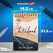 Скетчбук, крафт-бумага 80 г/м2, 142х212 мм, 120 л., гребень, твердая обложка, BRAUBERG ART DEBUT, 112998