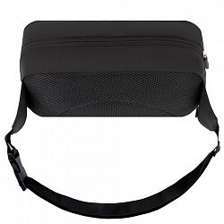 Сумка на пояс HEIKKI RIO (ХЕЙКИ) регулируемый ремень, черная, 28х16х9 см, 273886