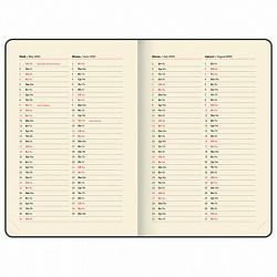 Ежедневник датированный 2025, А5, 162х218 мм, BRAUBERG "Note", под кожу, держатель для ручки, резинка-фиксатор, синий, 115931