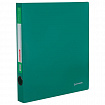 Папка на 2 кольцах BRAUBERG "Стандарт", 40 мм, зеленая, до 300 листов, 0,9 мм, 270481