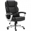 Кресло офисное BRABIX PREMIUM "Rest EX-555", пружинный блок, экокожа, черное, 531938