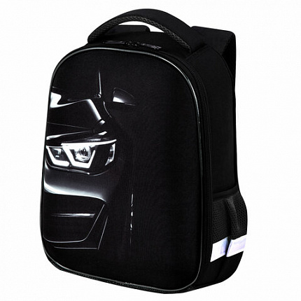 Ранец BRAUBERG KIDS START, 1 отделение, 2 кармана, Dark car, 35х26х13 см, 273151