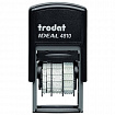 Датер-мини месяц БУКВАМИ, оттиск 20х3,8 мм, синий, TRODAT IDEAL 4810 P2, корпус черный, подушка, 218615