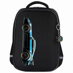Ранец BRAUBERG LIGHT, 1 отделение, с брелоком, Vertical car, 36х26х13 см, 273110