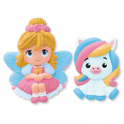 Фигурка-раскраска из гипса "С магнитом", с красками и кистью, ассорти, BRAUBERG KIDS, 666010