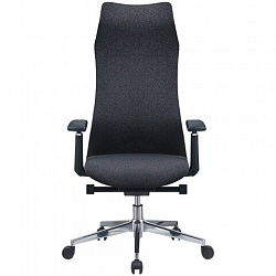 Кресло офисное CHAIRMAN CH 583 SL, хром, 3D подлокотники, синхромеханизм, ткань, темно-серое, 7131358