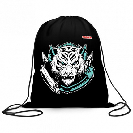 Мешок для обуви ПИФАГОР, 1 отделение, 40х32 см, White tiger, 272389