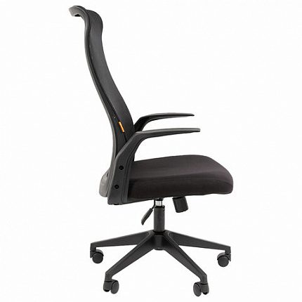 Кресло офисное Chairman CH 573, сетка/ткань, черное, 7134740