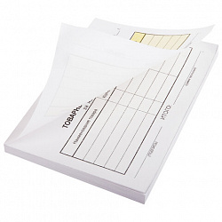 Товарный чек 2-слойный самокопирующийся, А6 100х147 мм, КОМПЛЕКТ 5 книжек по 50 шт., STAFF, 130288