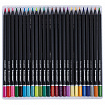 Карандаши цветные чёрное дерево BRAUBERG BLACK WOOD, 75 цветов, мягкий грифель 3 мм, 182044