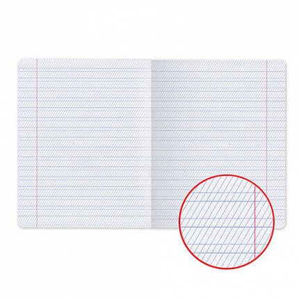 Тетрадь 12 л., HATBER, частая косая линия, обложка картон, "С уголком" (5 видов), 12Т5B5, T115312