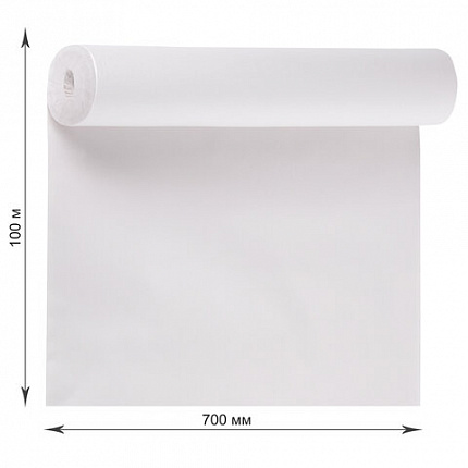 Бумага для творчества и упаковки, газетная, рулон 700 мм х 100 м, 45 г/м2, BRAUBERG, 665565