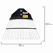 Грабли веерные проволочные, ширина 38 см, БЕЗ ЧЕРЕНКА, тулейка/черенок 25 мм, ГРАНДМАСТЕР, 700349