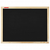 Доска для мела магнитная 45х60 см, черная, деревянная рамка, BRAUBERG "Wood", 238802