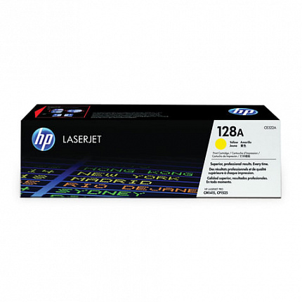 Картридж лазерный HP (CE322A) CLJ CM1415FN/FNW/CP1525N/NW, №128A, желтый, оригинальный, ресурс 1300 страниц