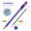 Ручка шариковая масляная с грипом MUNHWA "MC Gold LE", СИНЯЯ, корпус ассорти, узел 0,5 мм, MCL-02