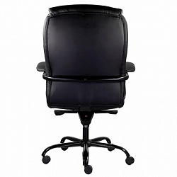 Кресло офисное "Ровер" CH-708, усиленное, НАГРУЗКА до 150 кг, экокожа, черное