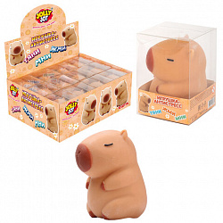 Игрушка-антистресс "КАПИБАРА", 10 см, дисплей, JOLLY JOT (ДЖОЛЛИ ДЖОТ), 665792