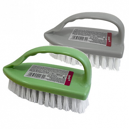 Щетка для одежды/обуви, большая, 9х14х6 см, пластик, цвет ассорти, "Утюжок", YORK, 40010