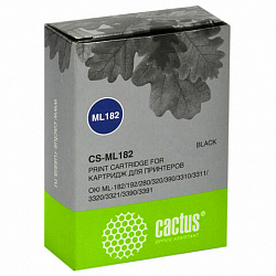 Картридж матричный CACTUS (CS-ML182) для Oki ML-182/192/280/320/390, черный