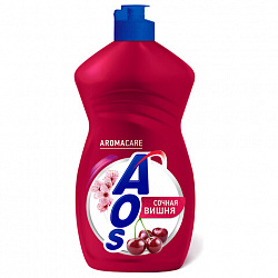 Средство для мытья посуды 450 мл, AOS "Сочная вишня", 1751-3