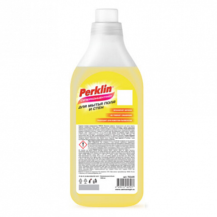 Средство д/мытья пола/стен СУПЕРКОНЦЕНТРАТ 1л PERKLIN Лимонная свежесть,ручное/робот-, 702405
