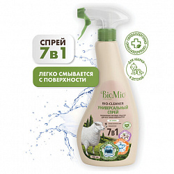 Универсальное чистящее средство для всех твердых поверхностей 500 мл BIOMIO "7в1", рыспылитель, 506.04231.0101