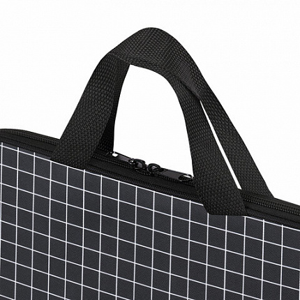 Папка на молнии с ручками BRAUBERG А4, 1 отделение, полиэстер, 20 мм, "Checkered", 272173