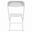 Стул складной BRABIX "Golf CF-002", белый каркас, пластик белый, 532887