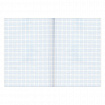 Тетрадь бумвинил, синий, А4 (большой формат), 96 л., скоба, офсет №1, белая бумага, клетка, STAFF, 403410