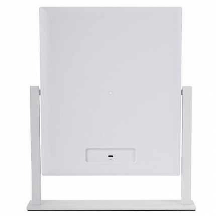 Зеркало для макияжа гримерное с подсветкой, 9 LED-ламп, 3 режима свечения, размер 25х30 см, работа от сети 220 V, цвет белый, BRABIX, 609335