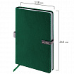 Ежедневник датированный 2026 А5 138x213 мм, BRAUBERG "Inspiration", под кожу, цветной срез, темно-зеленый, 117477