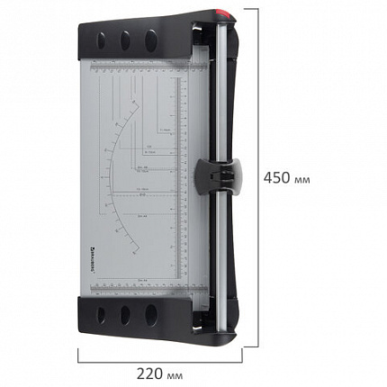 Резак роликовый BRAUBERG EXTRA A4, до 10 л., длина реза 320 мм, металлическое основание, 532325