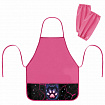 Фартук с нарукавниками для уроков труда BRAUBERG, 3 кармана, 46x54 см, "Pink lava", 273641