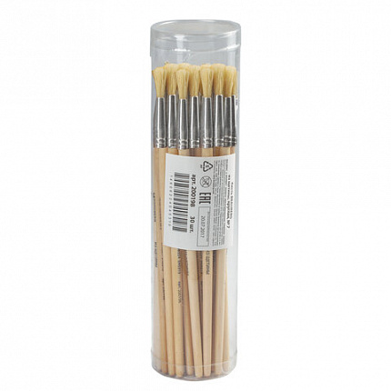 Кисть BRAUBERG, щетина, круглая, № 7, 200198