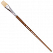 Кисть художественная профессиональная BRAUBERG ART CLASSIC, щетина, плоская, № 20, длинная ручка, 200722
