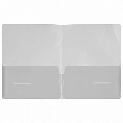 Папка-уголок 2 кармана, А4, BRAUBERG "SPECIAL", прозрачная, 0,18 мм, 273059